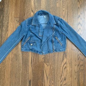 FREE PEOPLE CROP JEAN JACKET